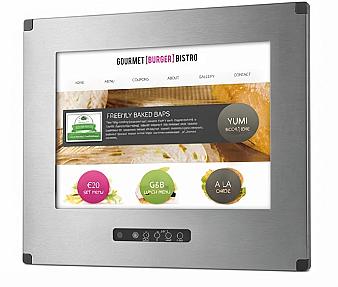 Winsonic MR-IPFM08432F-SN35L0-CB0M0B 8.6" IP65 front Fanless Marine Panel PC