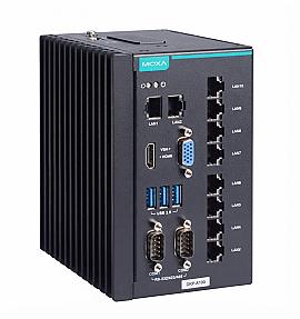 Moxa DRP-A100-E4-8L-T, Intel Atom x6425E 8GB DDR4 Industrial PC