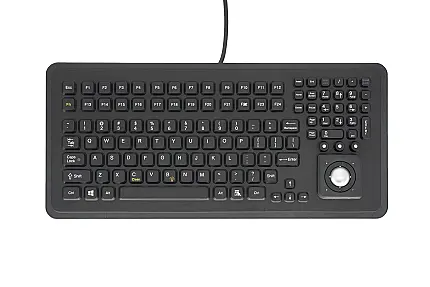 iKey PMU-5K-TB-USB, Panel Mount Keyboard with Trackball & USB Cable