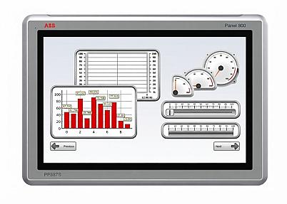 ABB PP887S (3BSE092987R1), 1280 x 800 pixels, 15.4" Rugged Touch HMI Panel PC