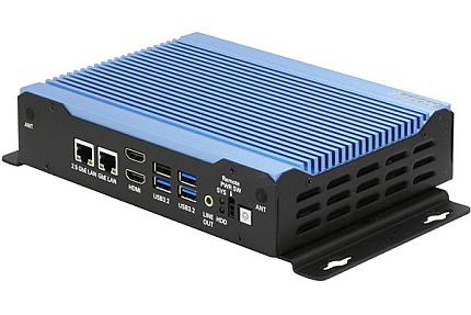 Aaeon BOXER-6643-TGU, Intel Core i7-1185G7E, 2 LAN Fanless Embedded Box PC