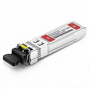 FS.com SFP1G-ZX-55 1000BASE-ZX transceiver with LC/UPC port and 1550nm 80km label