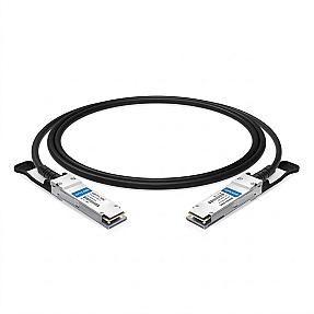 Optcore 470-AAVR 40G QSFP+ copper cable with dual connectors and coiled twinax design
