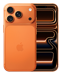 Apple iPhone 17 Pro Cosmic Orange back panel and triple camera system