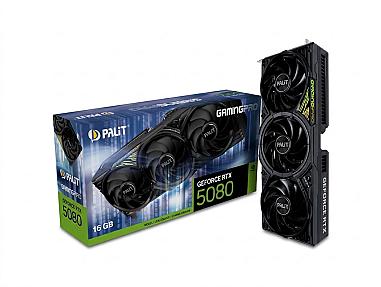 Palit GeForce RTX 5080 Infinity 3 OC, 16GB GDDR7 PCIe 5.0 Gaming Graphics Card