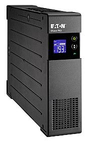 Rear panel of Eaton Ellipse PRO 1200 DIN UPS with 8 AC outlets