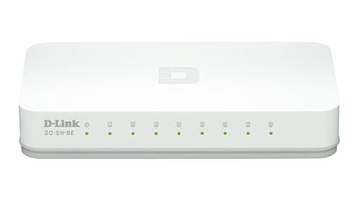 D-Link (GO-SW-8E/E), Fast Ethernet (10/100), Unmanaged Switch