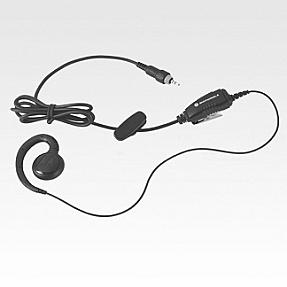 Motorola HKLN4602A black headset with ear-hook design for clear communication