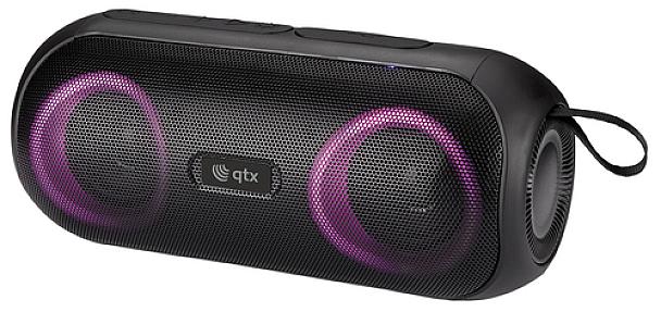 Qtx 100.619UK black wireless mono portable speaker front view