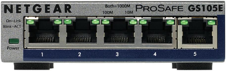 NETGEAR (GS105E-200PES), L2/L3, Gigabit Ethernet, Managed Switch