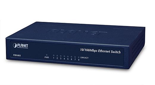 PLANET (FSD-803), Fast Ethernet (10/100) Switch