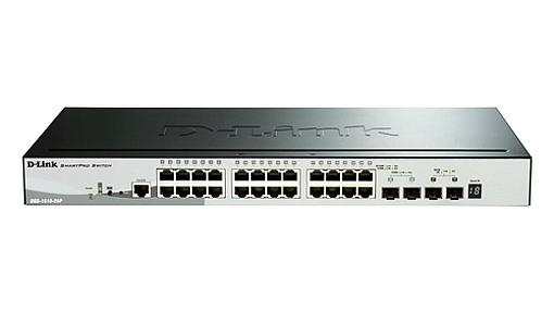 D-Link, 28-Port Gigabit PoE, 2 x 10G SFP+, L3, Smart Managed Switch