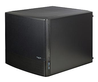 Fractal Design Node 804 black cube PC case front view