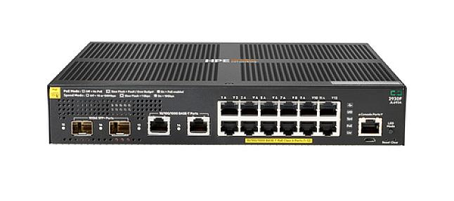 HPE Aruba Networking 2930F, 12G PoE+ 2G/2SFP+, L3, Gigabit Managed Switch