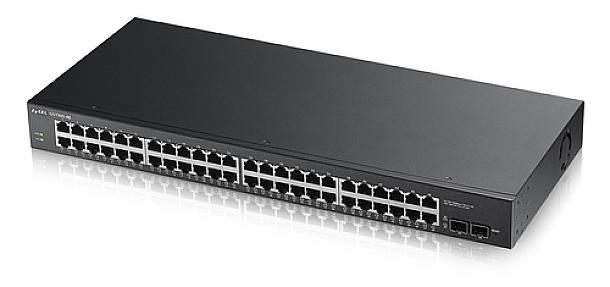 Zyxel GS1900 48 GB0102F 48 port Gigabit Ethernet managed switch front view