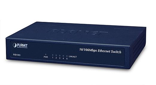 PLANET (FSD-503), Fast Ethernet (10/100), Switch