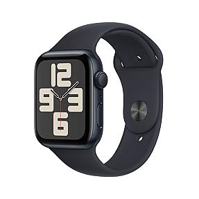 Side view of Apple Watch SE S/M with 32 GB storage and GPS satellite connectivity