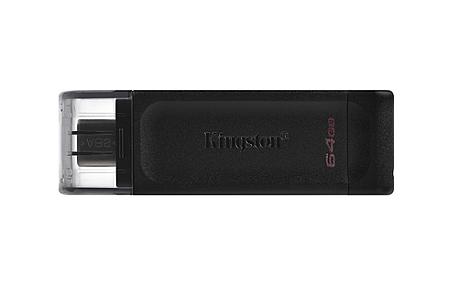 Kingston DataTraveler 70 64GB USB Type-C flash drive front view