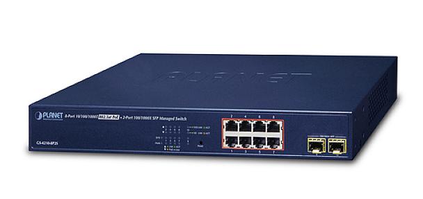 PLANET (GS-4210-8P2S), Gigabit PoE Managed Switch