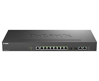 D-Link,12-Port Multi-Gigabit, 8 x 2.5G PoE+, Smart Managed Switch