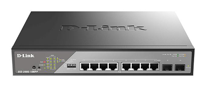 D-Link, 10-Port Gigabit Ethernet PoE++ Managed Switch