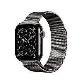 Apple Smartwatch Series 11 with stainless steel band highlighting sapphire glass and rectangular design