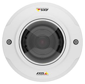 Axis M3044-V indoor wired IP security camera, 720p HD, WDR, ceiling/wall mount, multilingual interface