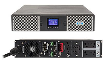 Eaton 9PX3000RT 2700W rackmount tower UPS rear panel outlets