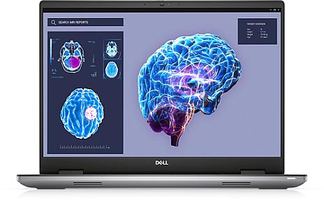 DELL Precision 7680 i7 mobile workstation open showing 16-inch display