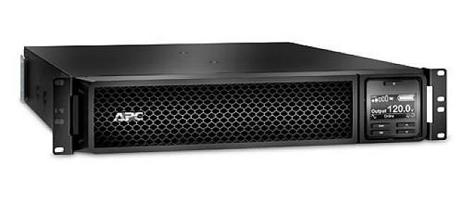 Side angle of APC Smart-UPS SRT 2200VA showing rackmount and tower setup