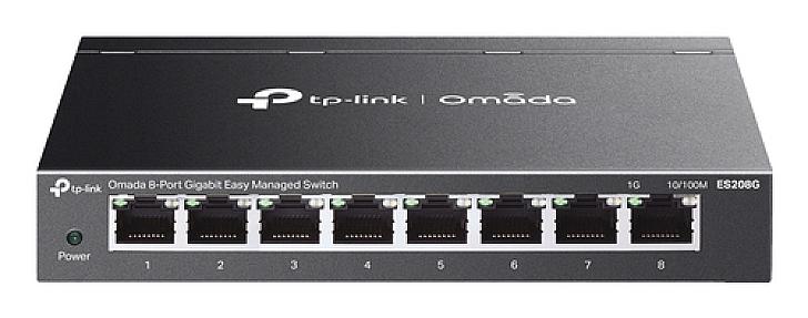 TP-Link Omada (ES208G), L2, Gigabit Ethernet  Managed Switch
