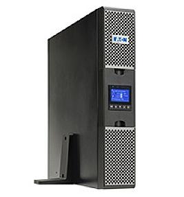 Eaton 9PX 1.5kVA online UPS front view with LCD display and black rackmount design