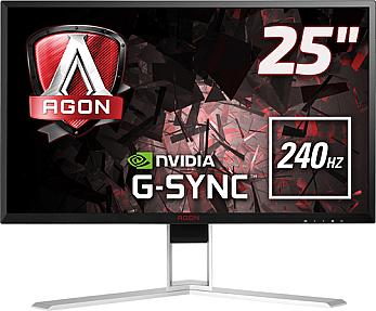 AOC AGON AG251FG 24.5-inch Full HD LED gaming monitor with 1920 x 1080 resolution in black and red