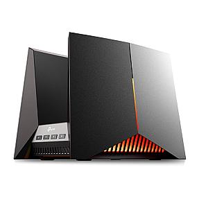 TP-Link Archer BE19000 tri-band Wi-Fi 7 gaming router in black for ultra-fast wireless connectivity