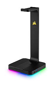 Corsair ST100 RGB Premium, Headset stand, Aluminium, Black