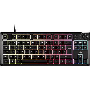 Corsair K55 CORE TKL RGB tenkeyless gaming keyboard with membrane keys