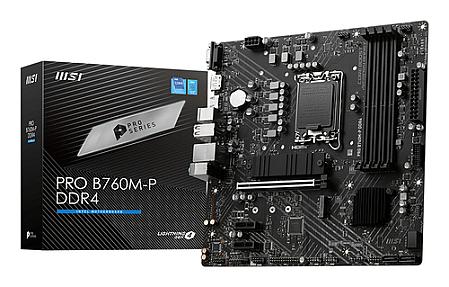 MSI PRO B760M-P DDR4 Micro ATX LGA1700 Motherboard