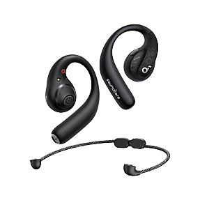 Anker Soundcore AeroFit Pro black open-ear wireless headphones