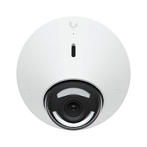 Ubiquiti UVC-G5-Dome wired IP security camera mounted on ceiling indoors