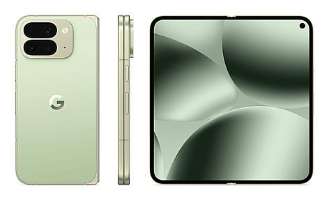 Google Pixel 10 Pro Fold folded design showing slim profile and 6.4 inch outer screen