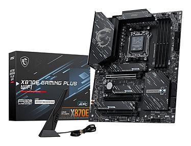 MSI X870E GAMING PLUS WIFI ATX motherboard front view