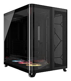 Corsair AIR 5400 RS-R ARGB white gaming PC tower with tempered glass panels
