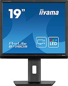 iiyama ProLite 19-inch LED monitor with 1280 x 1024 resolution and VGA connectivity in black
