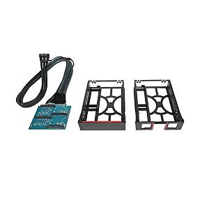 Lenovo 4XH0R02227 white HDD mounting bracket showing full tower compatibility  close-up of Lenovo P920 storage bay upgrade kit installed in full tower