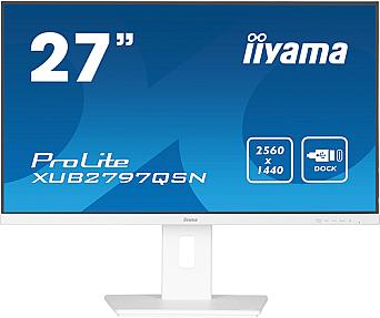 iiyama G-MASTER 27-inch Quad HD LED gaming monitor with 2560 x 1440 resolution in white