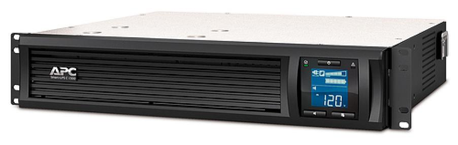 APC Smart UPS C 1500VA rackmount UPS with 4 IEC C13 outlets rear panel