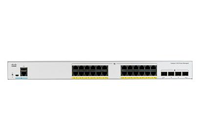 Cisco Catalyst,  24 GbE PoE+, 195W PoE,  4x1G SFP Ports, L2, Managed Switch,
