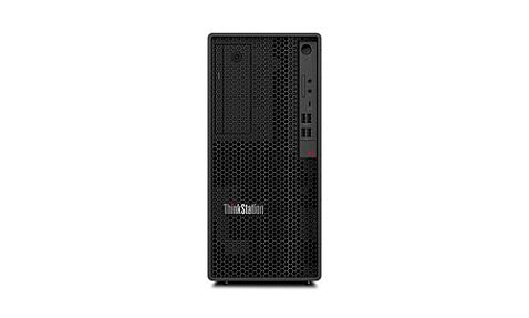 Lenovo ThinkStation P2 Tower Gen 2 black workstation with Intel Core Ultra 7 265 and NVIDIA RTX A400 GPU