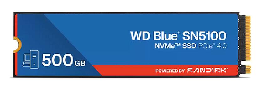 Western Digital 500GB WD Blue SN5100 NVMe SSD photo M.2 high-speed internal storage