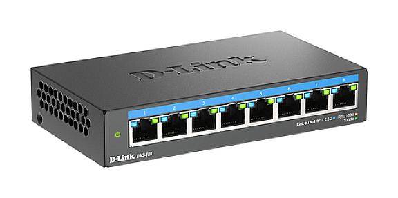D-Link (DMS-108/B) 8-Port 2.5G Multi-Gigabit, Unmanaged Switch